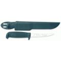 Marttiini 4" Basic Fish Filleting Knife Stainless Steel Blade Green Rubber Handle