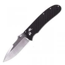 Ganzo Firebird F7041-CF Carbon Handle Folding Lock Pocket Knife - Black