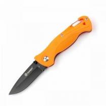 Ganzo G611 Orange Folding Pocket Knife - 75mm Blade - with Whistle