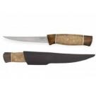 Condor Angler Knife 5" 420HC Stainless Steel Blade, Cork and Walnut Handles, Welted Leather Sheath