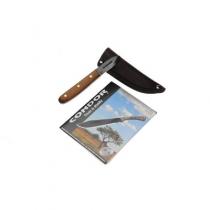 Condor Bushcraft Basic Knife 2" Carbon Steel Black Blade, Hardwood Handle, Leather Sheath