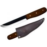 Condor Bushcraft Basic Knife 5" Carbon Steel Black Blade, Hardwood Handle, Leather Sheath