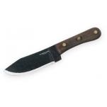 Condor Hudson Bay Mini Knife 4.9" 1075 Carbon Steel Blade, Walnut Handles, Welted Leather Sheath