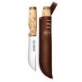 Marttiini Ranger 250 6.2" Hunting Knife Curly Birch Handle Leather Sheath