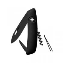Swiza D01 Swiss Pocket Knife Multi-Tool Black Blade - Black