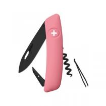 Swiza D01 Swiss Pocket Knife Multi-Tool Black Blade - Pink