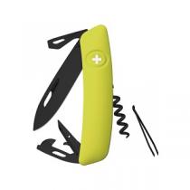 Swiza D03 Swiss Pocket Knife Multi-Tool Black Blade - Moss