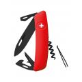 Swiza D03 Swiss Pocket Knife Multi-Tool Black Blade - Red