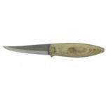 Condor Canyon Carver Fixed 3" Carbon Steel Curved Blade, Micarta Handles, Leather Sheath