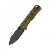 QSP Canary Folding Knife - 2.84" 14C28N Black Stonewashed DP Blade Uterm Handle