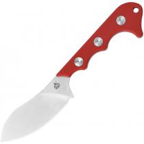 QSP Neckmuk Fixed Blade Neck Knife - 2.87" Blade, Red G10 Handle, Kydex Sheath
