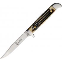 Queen Bird and Trout Winterbottom Pocket Knife - 2.75" Stainless Steel Blade Winterbottom Jigged Bone Handle