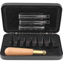 Schrade Uncle Henry 18 Piece Wood Carving Knife Set - Includes Wood Handle and Magnetic Carry Case