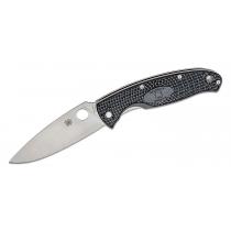 Spyderco C142PBK Resilience Lightweight Folding Knife - 4.2" Plain Blade, Black Handle