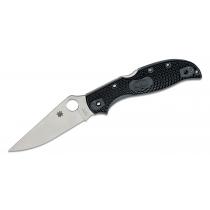 Spyderco C258PBK Stretch 2XL Lightweight Folding Knife - 3.92" Plain Blade, Black Handle
