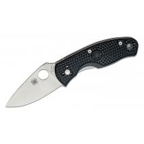 Spyderco C136PBK Persistence Lightweight Folding Knife - 2.77" Plain Blade, Black Handle