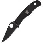 Spyderco C133BKP Bug Black, Micro-Size UK EDC Folding Knife Black 1-5/16" Blade