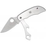 Spyderco ClipiTool Bottle Opener and Screwdriver with UK EDC Folding 2" Blade, Stainless Steel Handles