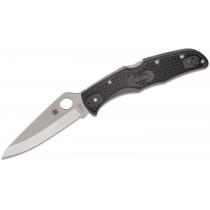 Spyderco Endura 4 - 3.75" Plain Blade, Black Handle