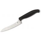 Spyderco Z-Cut Offset Kitchen Knife 4.5" Blade, Black Handle