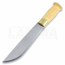 Stromeng Sami Knife - 7" Carbon Steel Blade - Curly Birch Handle - Cow Hide Sheath