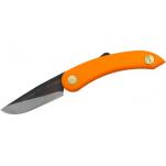 Svord Mini Peasant UK EDC Knife - 2.5" Carbon Steel Blade, Orange Zytel Handle