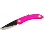 Svord Mini Peasant UK EDC Knife - 2.5" Carbon Steel Blade, Pink Zytel Handle