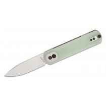 Vosteed Corgi Trek Lock Knife - 2.99" Sandvik 14C28N Stonewashed DP Blade Jade G10 Handle