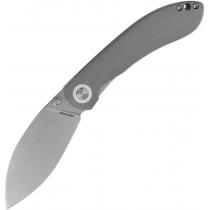 Vosteed Nightshade TS Shillin Folding Knife - 3.25" Blade Gray G10 Handle