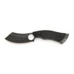 Whitby KEER Camp Knife - 3" Black Oxide Coated Blade, Black G10 Handle, Black Kydex Sheath - HK70/B