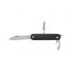 Black Pakkawood UK EDC Multipurpose Folding Knife 2.76" Blade - Corkscrew, Screwdriver and Can Opener - PK913/B
