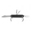 Black Pakkawood UK EDC Multipurpose Folding Knife 2.76" Blade - 6 Tools inc Corkscrew, Screwdriver and Can Opener - PK916/B