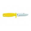 MAC Coltellerie 2" Blunt End Divers Knife with Plastic Sheath and Leg Straps - Yellow - DK1728/Y