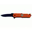 Whitby 3" Safety Lock Knife - Orange - Black Stainless Steel Blade - LK559/OR