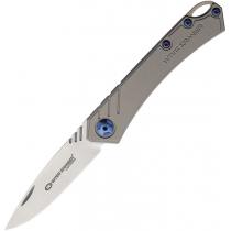 WithArmour Elise UK EDC Folding Pocket Knife - 2.5" D2 Steel Blade Stonewash Titanium Handle