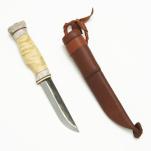 Wood Jewel Wilderness 10.5 Knife - 4.2" Carbon Steel Blade - Curly Birch Handle