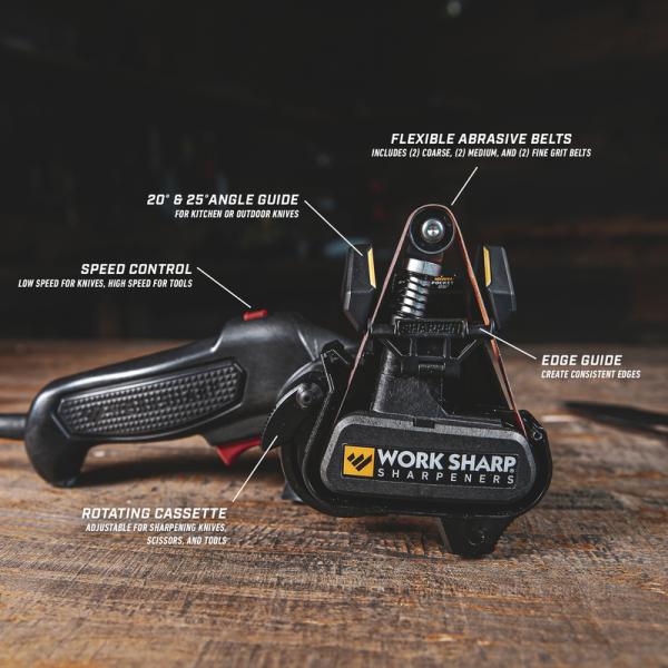 Work Sharp Knife and Tool Sharpener Mk.2 - Electric Sharpener for Every Knife you own. 