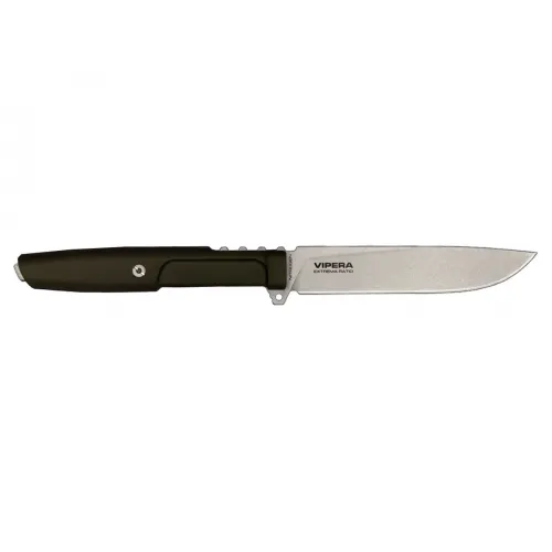 Extrema Ratio Vipera Nitrogen - 4.56" Nitrogen Stainless Steel Blade Ranger Black Forprene Handle
