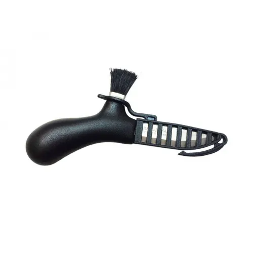 Morakniv Karl Johan Mushroom Knife Black - 2.36" Stainless Steel Blade Cleaning Brush