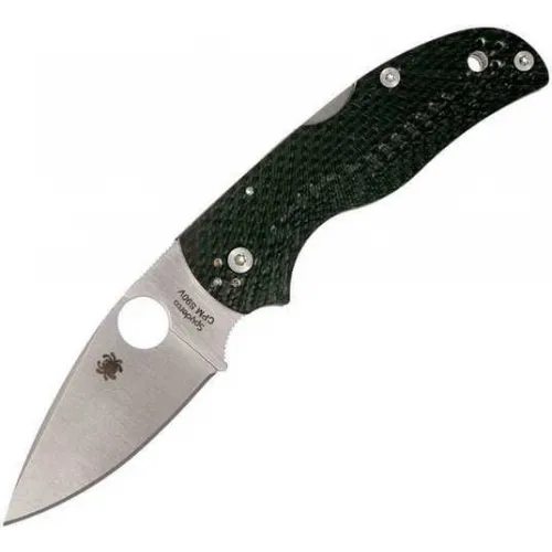 Spyderco Native 5 Fluted Folding Knife - 2,95" CPM-S90V Stainless Steel Blade Fluted Carbon Fiber Handle