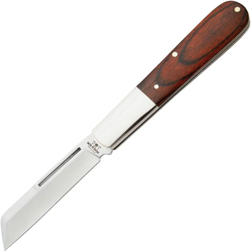 Bear & Son 2180R UK EDC Large Sheepsfoot Barlow - 3" Blade Rosewood Handle Cyclaire Knives and Tools