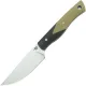 Bestech Heidi Blacksmith #1 Fixed Blade Knife - 3.15" D2 Satin Blade Black and Beige G10 Handle Cyclaire Knives and Tools