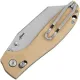 Bestech Liger Folding Knife - 3.61" D2 Wharncliffe Blade Beige G10 Handle Cyclaire Knives and Tools