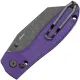 Bestech Liger Folding Knife - 3.61" Black D2 Wharncliffe Blade Purple G10 Handle Cyclaire Knives and Tools