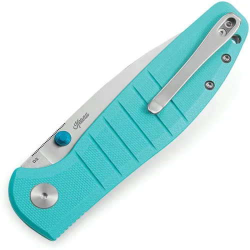 Bestech Bestechman Goodboy Folding Knife - 3.54" D2 Blade Light Blue G10 Handle