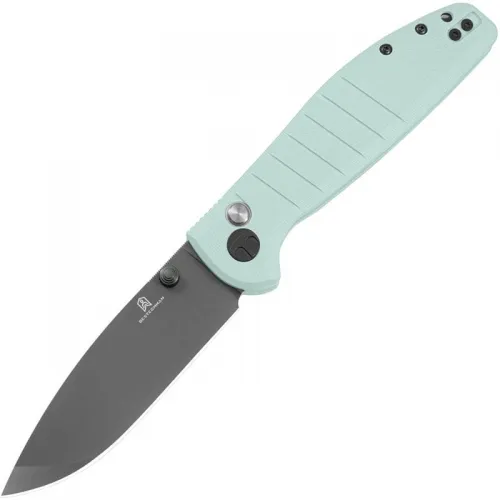 Bestech Bestechman Goodboy Folding Knife - 3.54" D2 Grey DLC Blade Ice Cream Blue G10 Handle