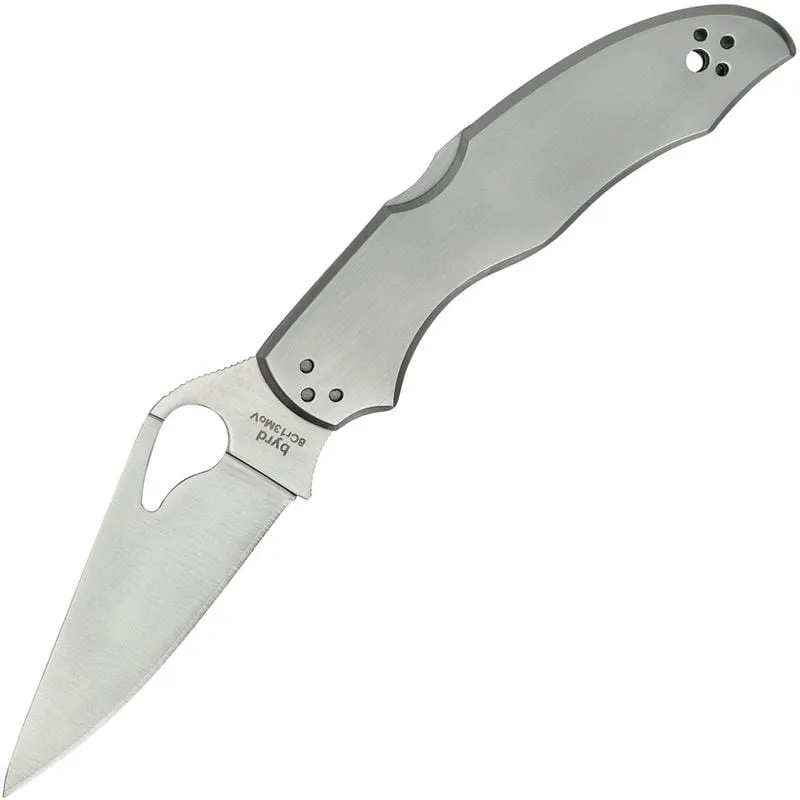 Byrd Knives Harrier 2 Folding Knife - 3.36" Stainless Steel Blade with Stainless Steel Handle Cyclaire Knives and Tools