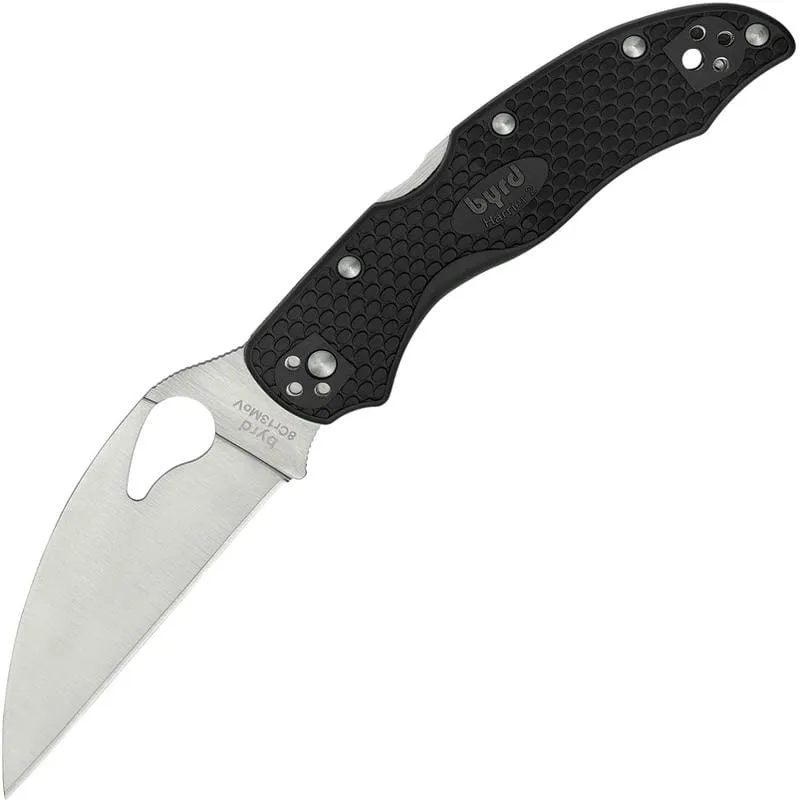 Byrd Knives Harrier 2 Lightweight Folding Knife - 3.38" Wharncliffe Blade Black FRN Handle Cyclaire Knives and Tools