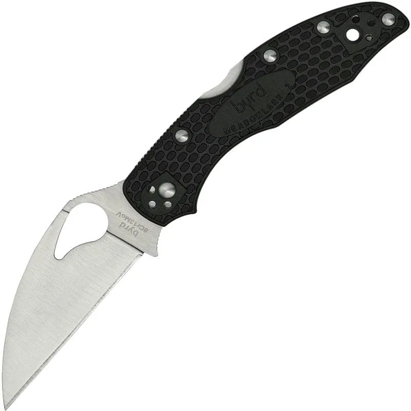 Byrd Knives Meadowlark 2 Lightweight Folding Knife - 2.96" Wharncliffe Blade Black FRN Handle Cyclaire Knives and Tools