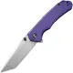 CIVIVI Brazen Liner Lock Folding Knife - 3.46" D2 Tanto Blade Purple G10 Handle Cyclaire Knives and Tools